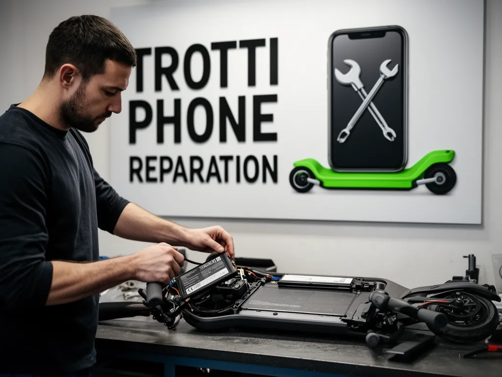 Réparation Batterie à La Roche-Guyon - TROTTIPHONE