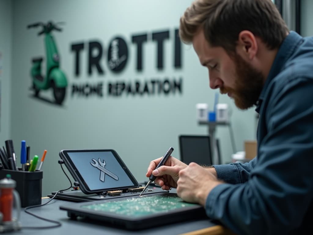 Réparation Connecteur de charge à Domont - TROTTIPHONE