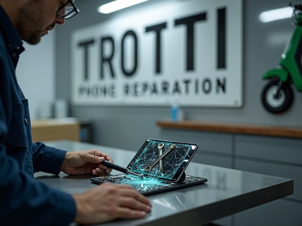 Réparation Écran / Vitre tactile à Bréançon - TROTTIPHONE