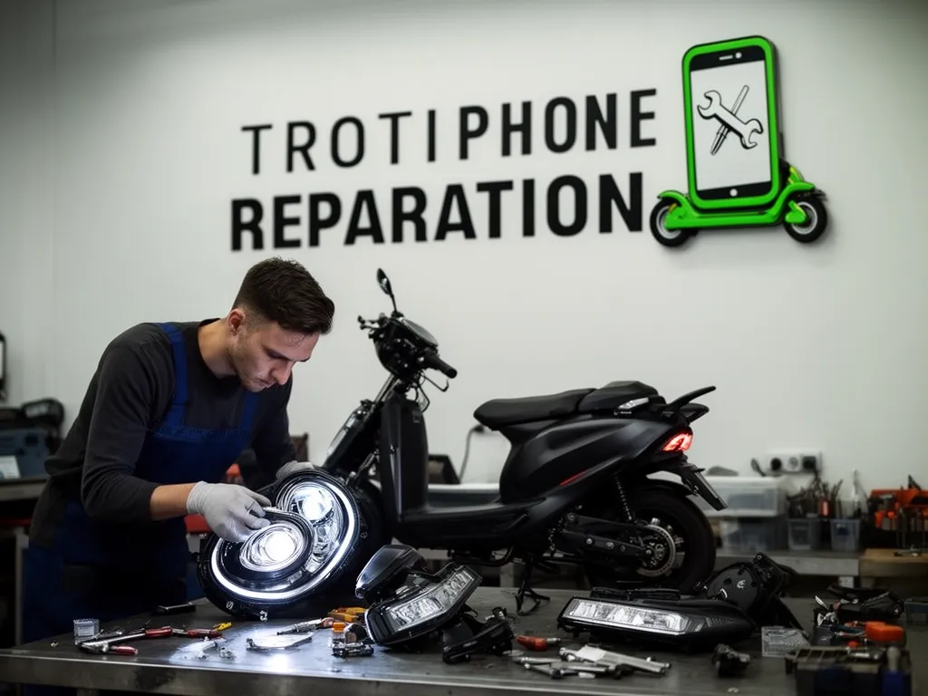 Réparation Feux avant/arrière à La Roche-Guyon - TROTTIPHONE