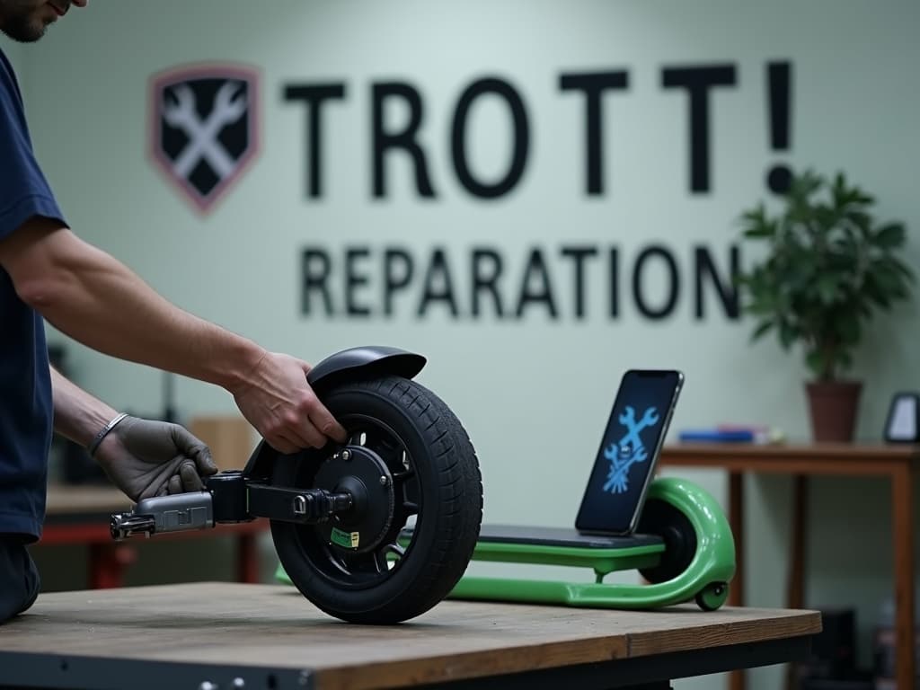 Réparation Pneus / Chambre à air à Fosses - TROTTIPHONE