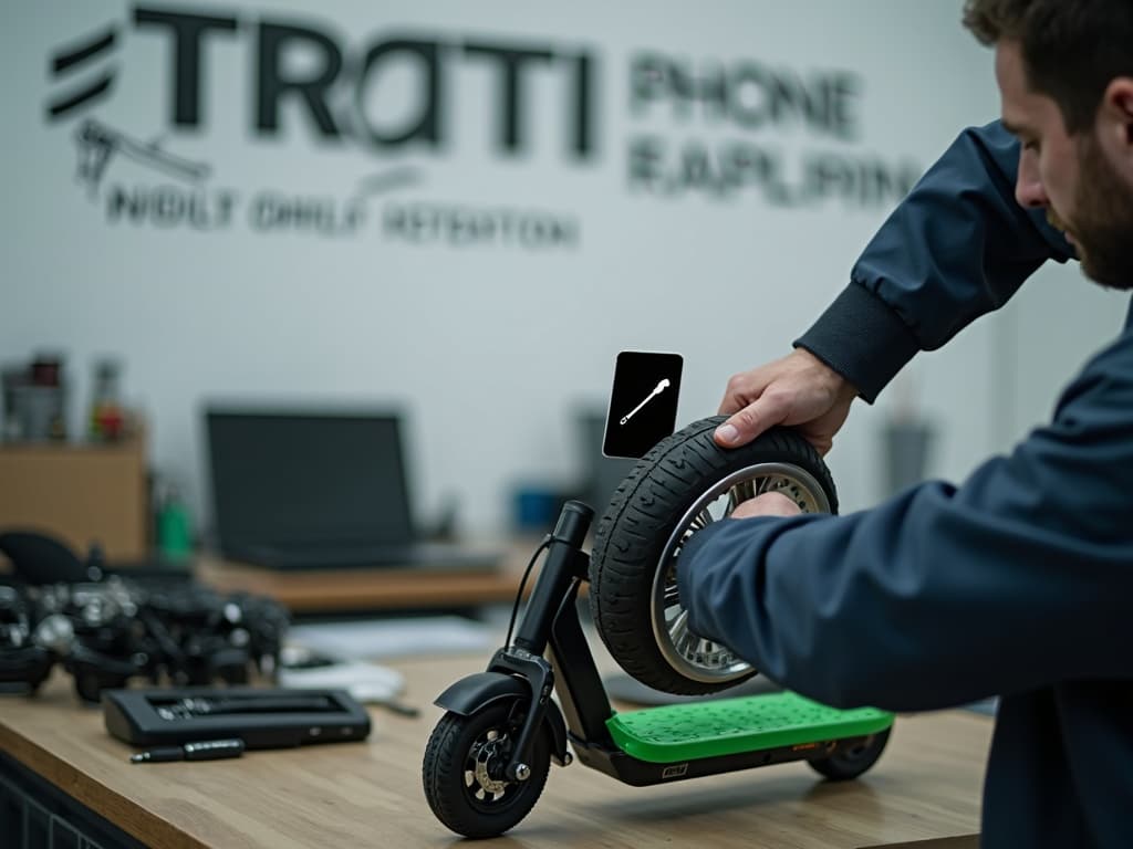 Réparation Pneus / Chambre à air à Haravilliers - TROTTIPHONE