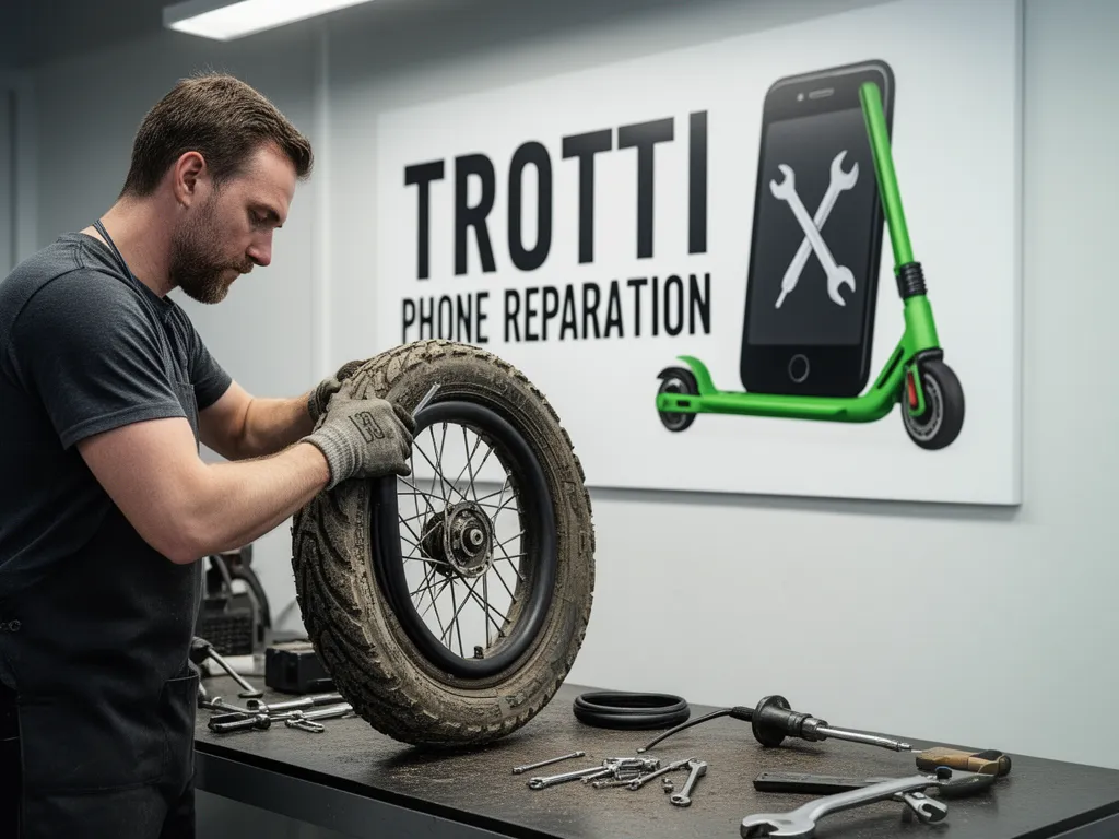 Réparation Pneus / Chambre à air à Le Bellay-en-Vexin - TROTTIPHONE