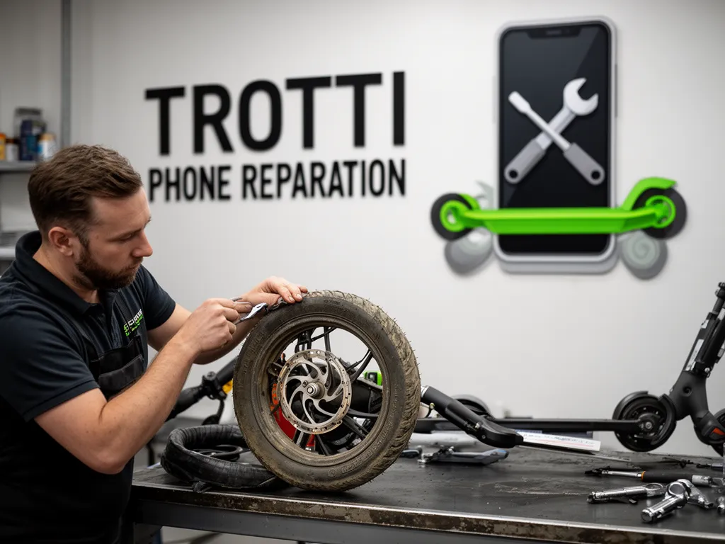 Réparation Pneus / Chambre à air à Le Plessis-Luzarches - TROTTIPHONE