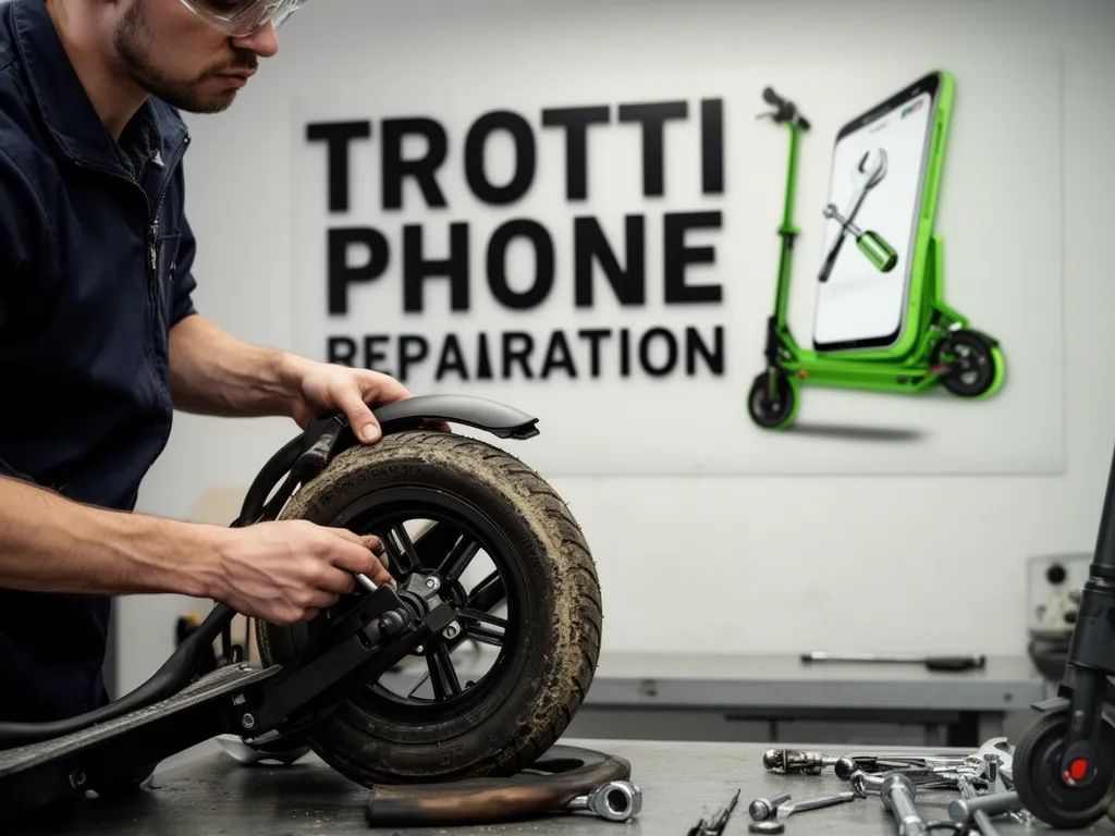 Réparation Pneus / Chambre à air à Louvres - TROTTIPHONE