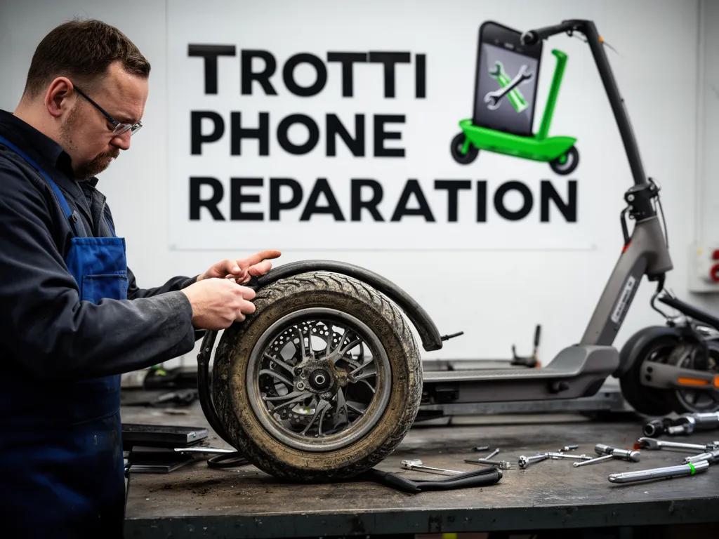 Réparation Pneus / Chambre à air à Menouville - TROTTIPHONE