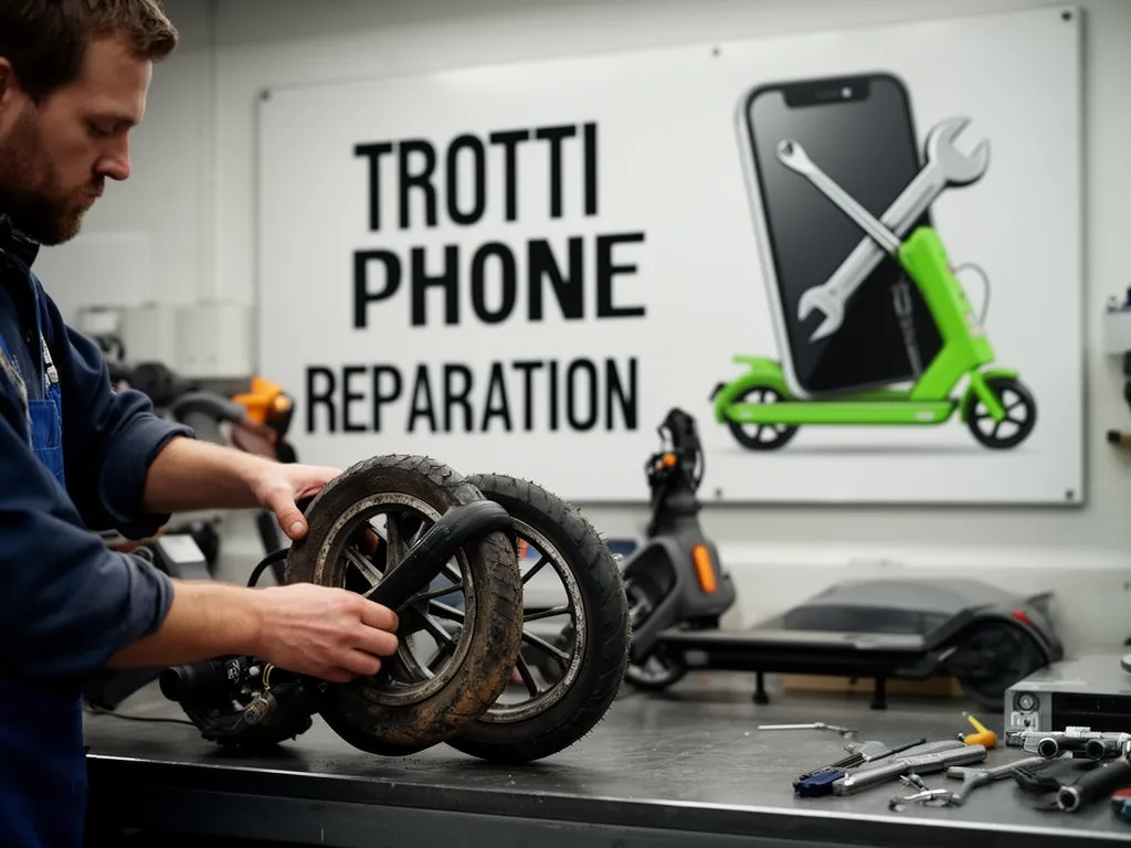 Réparation Pneus / Chambre à air à Saint-Martin-du-Tertre - TROTTIPHONE