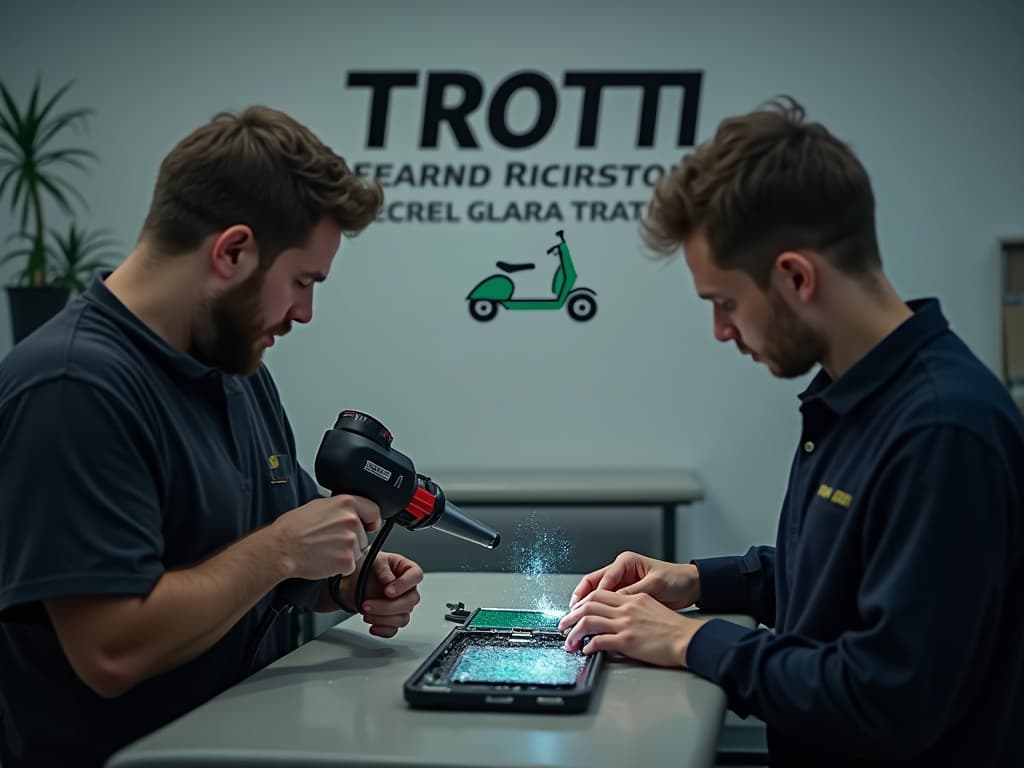 Réparation Vitre arrière à Ableiges - TROTTIPHONE