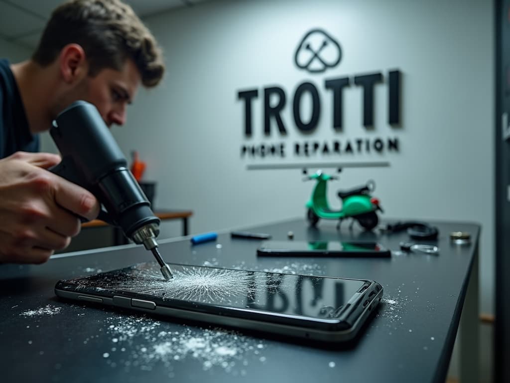 Réparation Vitre arrière à Arthies - TROTTIPHONE