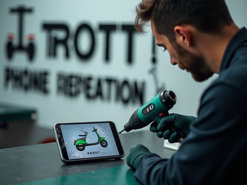 Réparation Vitre arrière à Auvers-sur-Oise - TROTTIPHONE