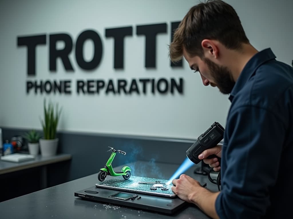 Réparation Vitre arrière à Bréançon - TROTTIPHONE