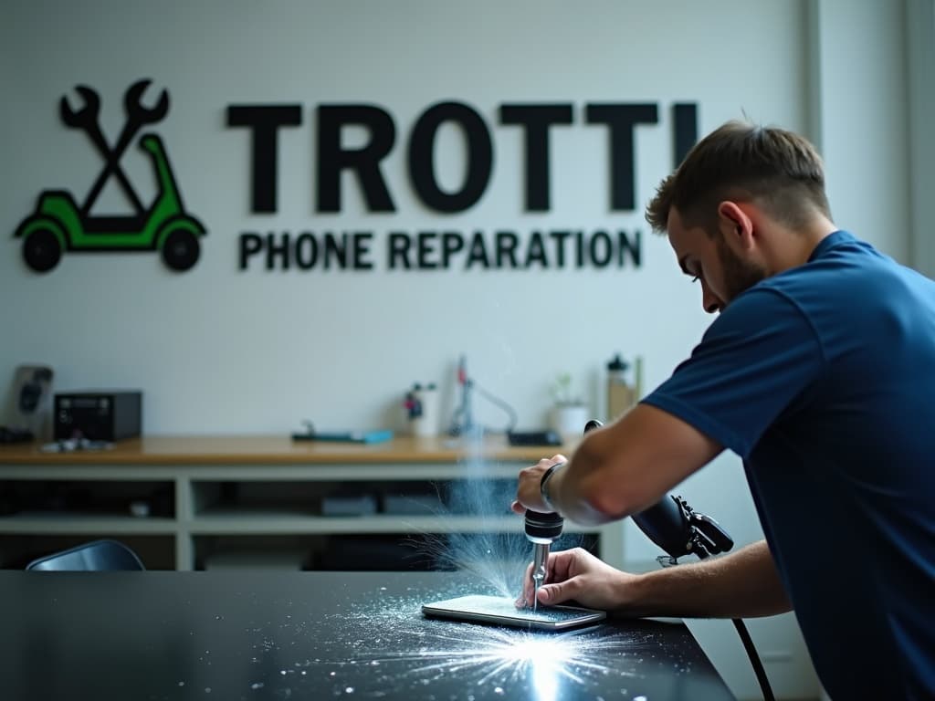 Réparation Vitre arrière à Cergy - TROTTIPHONE