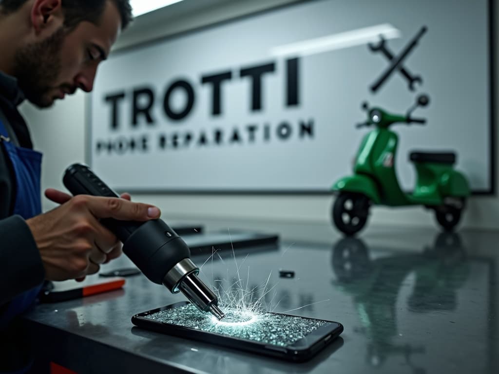 Réparation Vitre arrière à Épiais-Rhus - TROTTIPHONE