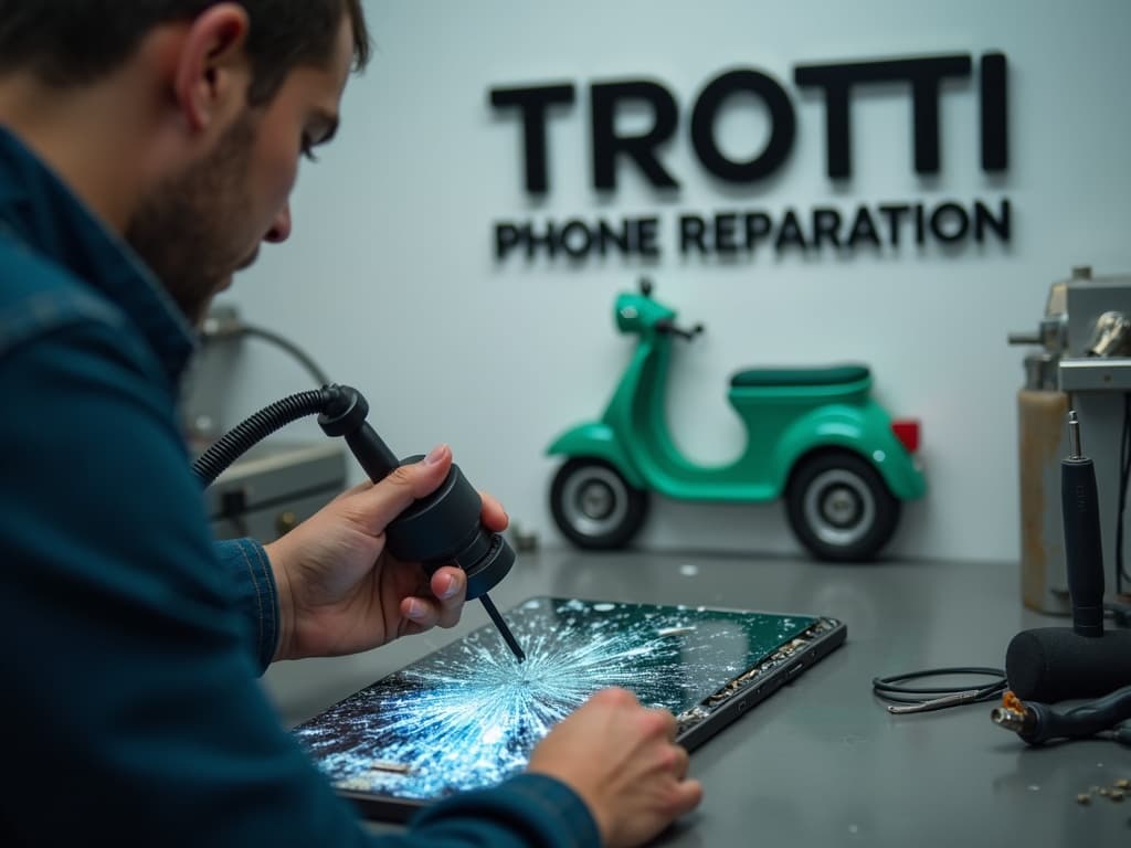 Réparation Vitre arrière à Saint-Ouen-l'Aumône - TROTTIPHONE