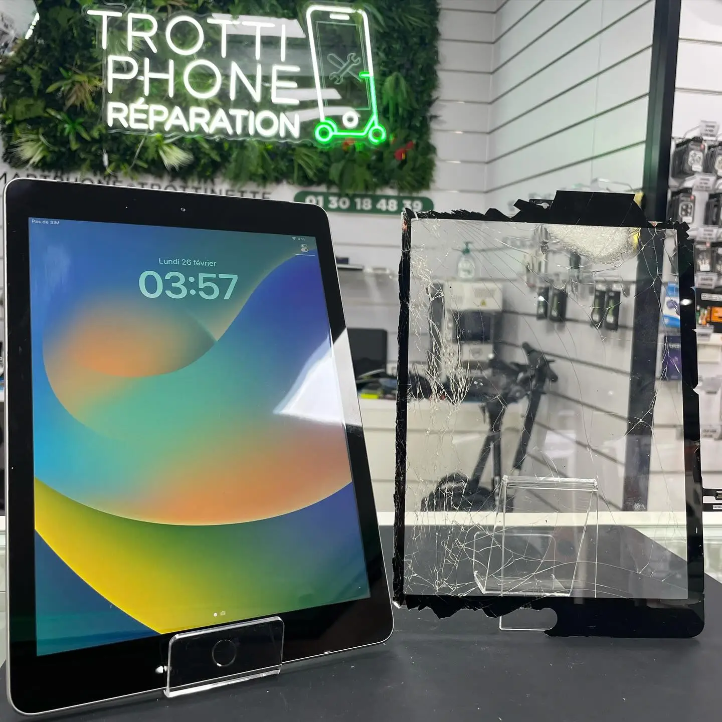 Réparation haut-parleur / micro tablette Domont avant après - TROTTIPHONE - Expert Val-d'Oise